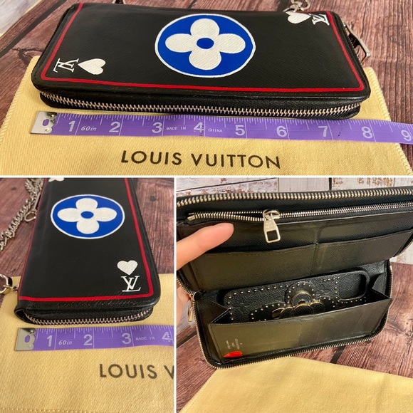 Louis Vuitton “game on” Black Zippy Wallet Custom - Picture 11 of 14